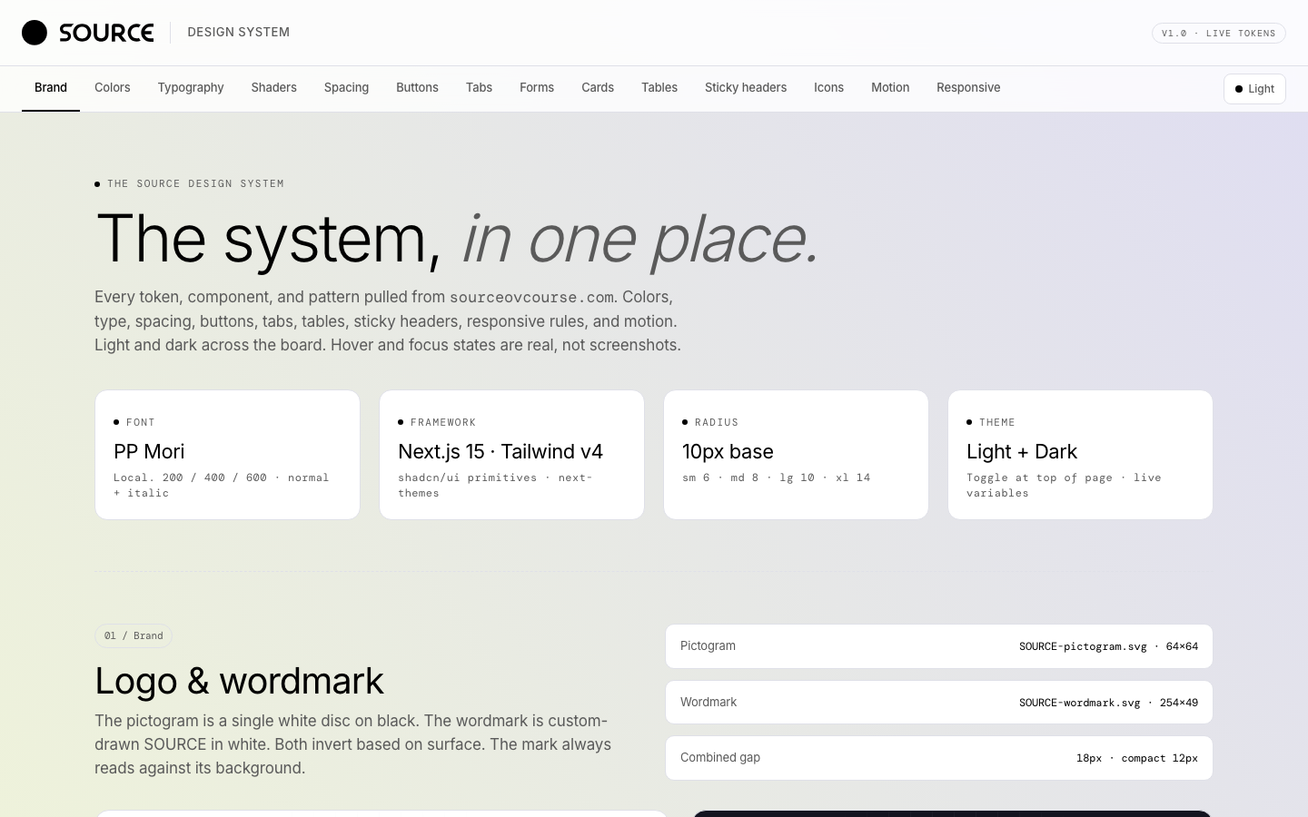 SOURCE design system